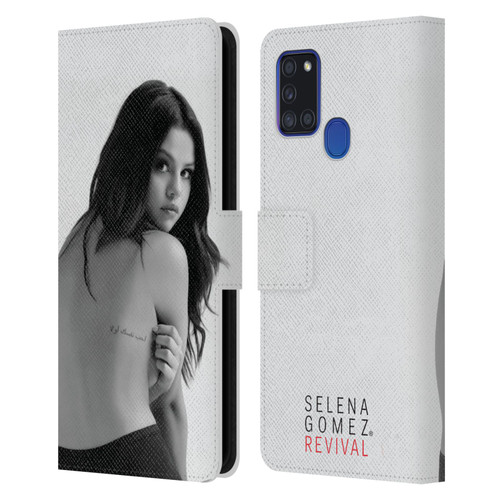 Selena Gomez Revival Back Cover Art Leather Book Wallet Case Cover For Samsung Galaxy A21s (2020)