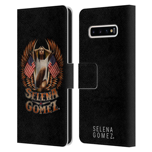 Selena Gomez Revival Biker Fashion Leather Book Wallet Case Cover For Samsung Galaxy S10+ / S10 Plus