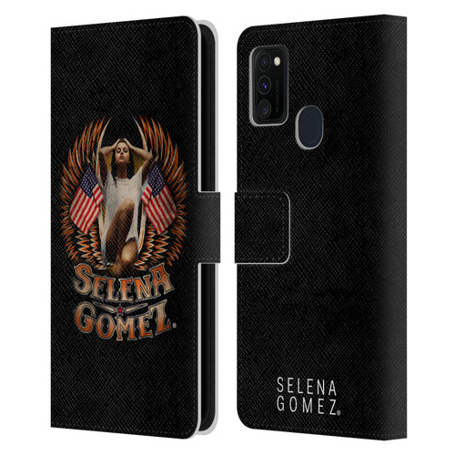 Selena Gomez Revival Biker Fashion Leather Book Wallet Case Cover For Samsung Galaxy M30s (2019)/M21 (2020)