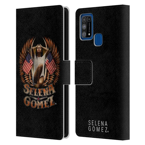 Selena Gomez Revival Biker Fashion Leather Book Wallet Case Cover For Samsung Galaxy M31 (2020)