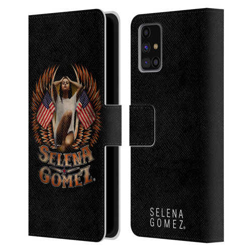Selena Gomez Revival Biker Fashion Leather Book Wallet Case Cover For Samsung Galaxy M31s (2020)
