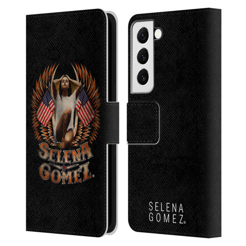 Selena Gomez Revival Biker Fashion Leather Book Wallet Case Cover For Samsung Galaxy S22 5G