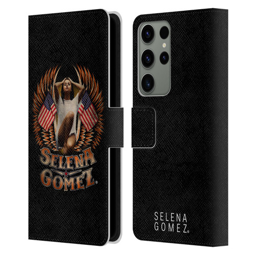 Selena Gomez Revival Biker Fashion Leather Book Wallet Case Cover For Samsung Galaxy S23 Ultra 5G