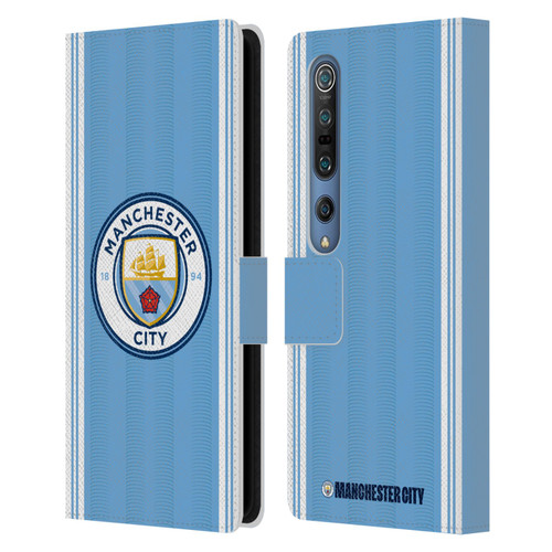 Manchester City Man City FC 2023/24 Badge Kit Home Leather Book Wallet Case Cover For Xiaomi Mi 10 5G / Mi 10 Pro 5G