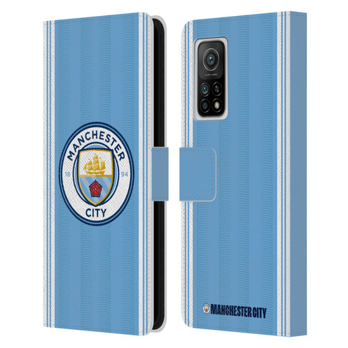Manchester City Man City FC 2023/24 Badge Kit Home Leather Book Wallet Case Cover For Xiaomi Mi 10T 5G