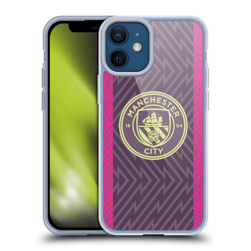 Manchester City Man City FC 2023/24 Badge Kit Home Goalkeeper Soft Gel Case for Apple iPhone 12 Mini