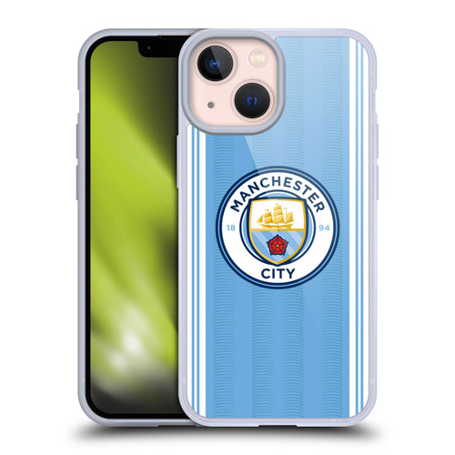 Manchester City Man City FC 2023/24 Badge Kit Home Soft Gel Case for Apple iPhone 13 Mini