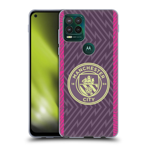 Manchester City Man City FC 2023/24 Badge Kit Home Goalkeeper Soft Gel Case for Motorola Moto G Stylus 5G 2021