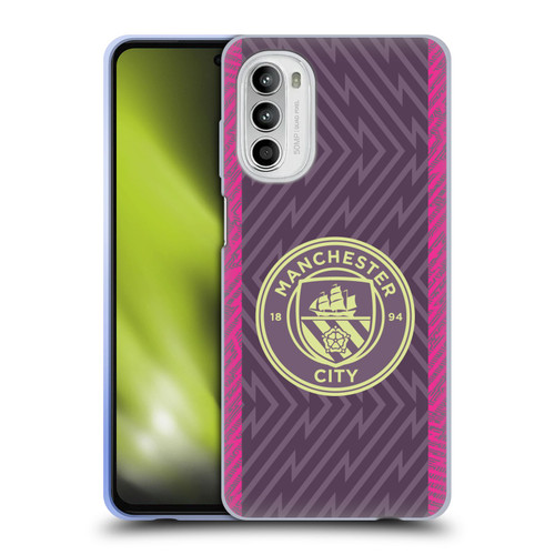 Manchester City Man City FC 2023/24 Badge Kit Home Goalkeeper Soft Gel Case for Motorola Moto G52