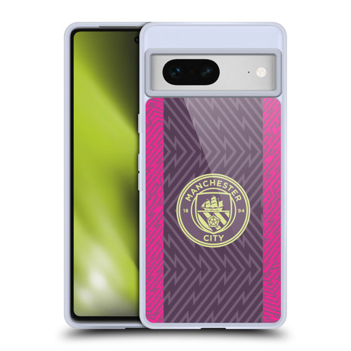Manchester City Man City FC 2023/24 Badge Kit Home Goalkeeper Soft Gel Case for Google Pixel 7