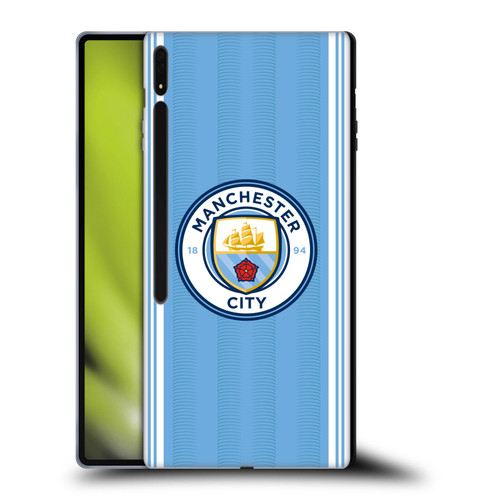 Manchester City Man City FC 2023/24 Badge Kit Home Soft Gel Case for Samsung Galaxy Tab S8 Ultra