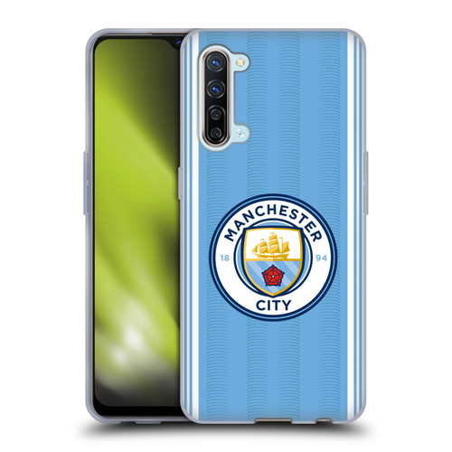 Manchester City Man City FC 2023/24 Badge Kit Home Soft Gel Case for OPPO Find X2 Lite 5G