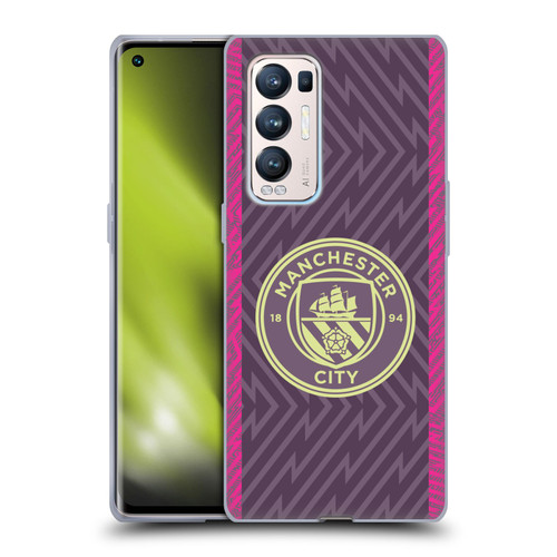 Manchester City Man City FC 2023/24 Badge Kit Home Goalkeeper Soft Gel Case for OPPO Find X3 Neo / Reno5 Pro+ 5G