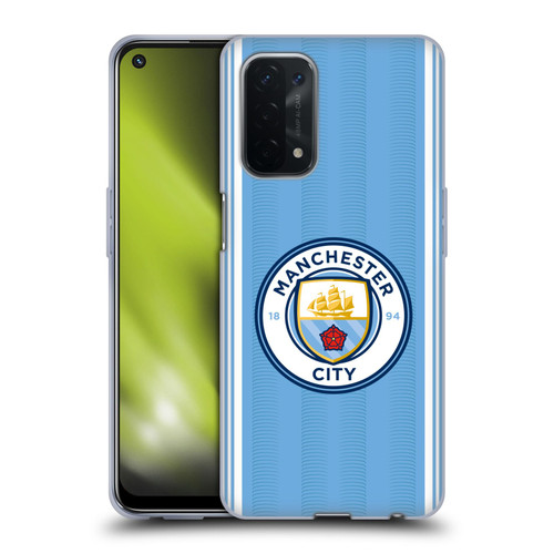 Manchester City Man City FC 2023/24 Badge Kit Home Soft Gel Case for OPPO A54 5G