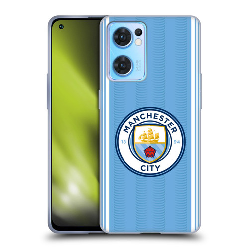Manchester City Man City FC 2023/24 Badge Kit Home Soft Gel Case for OPPO Reno7 5G / Find X5 Lite
