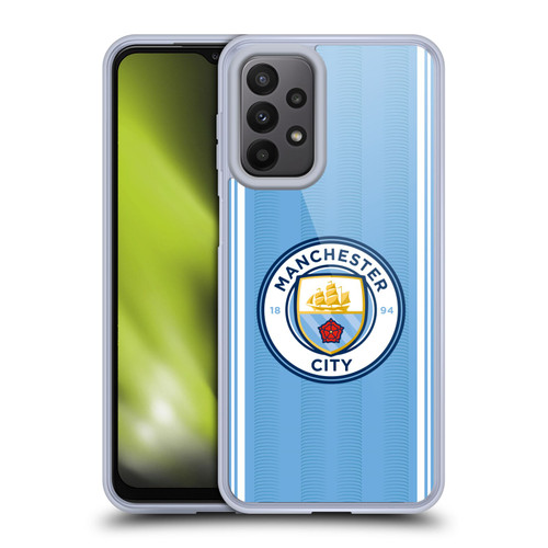 Manchester City Man City FC 2023/24 Badge Kit Home Soft Gel Case for Samsung Galaxy A23 / 5G (2022)