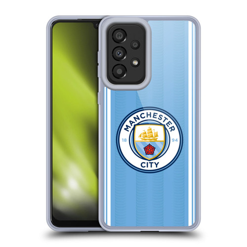 Manchester City Man City FC 2023/24 Badge Kit Home Soft Gel Case for Samsung Galaxy A33 5G (2022)