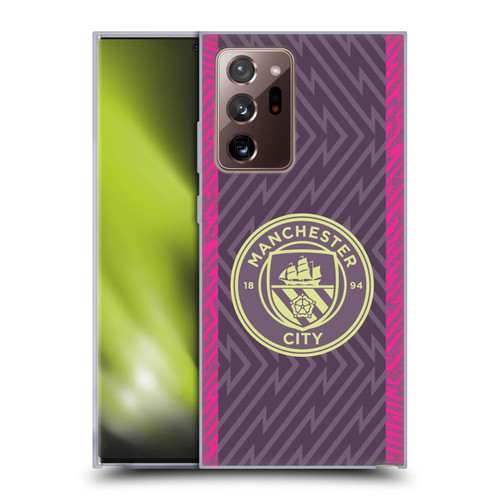 Manchester City Man City FC 2023/24 Badge Kit Home Goalkeeper Soft Gel Case for Samsung Galaxy Note20 Ultra / 5G