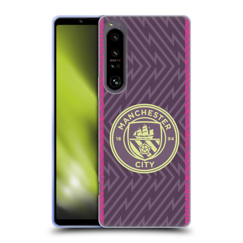 Manchester City Man City FC 2023/24 Badge Kit Home Goalkeeper Soft Gel Case for Sony Xperia 1 IV