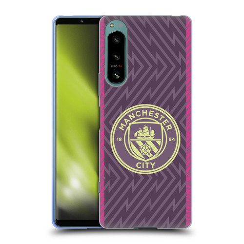 Manchester City Man City FC 2023/24 Badge Kit Home Goalkeeper Soft Gel Case for Sony Xperia 5 IV