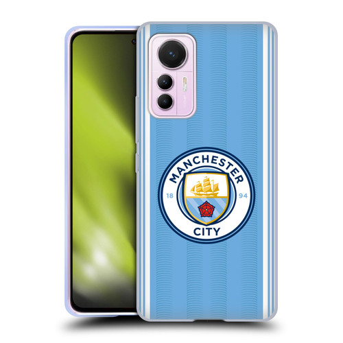 Manchester City Man City FC 2023/24 Badge Kit Home Soft Gel Case for Xiaomi 12 Lite