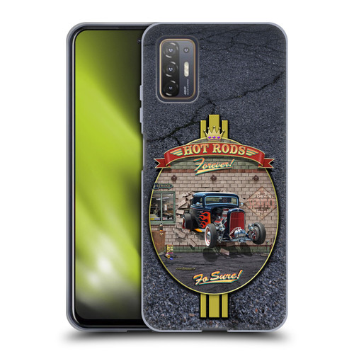 Larry Grossman Retro Collection Hot Rods Forever Soft Gel Case for HTC Desire 21 Pro 5G