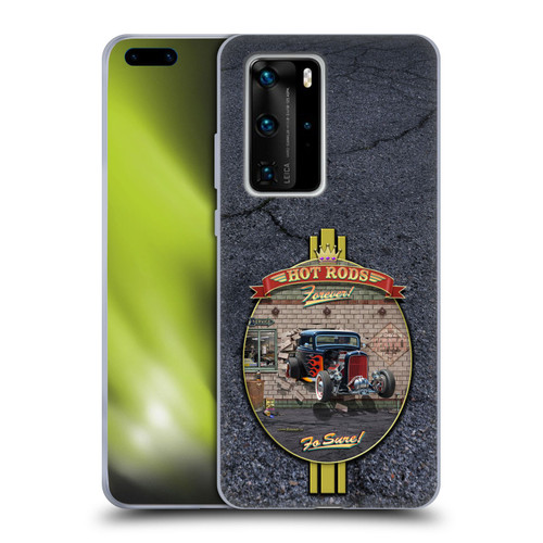 Larry Grossman Retro Collection Hot Rods Forever Soft Gel Case for Huawei P40 Pro / P40 Pro Plus 5G