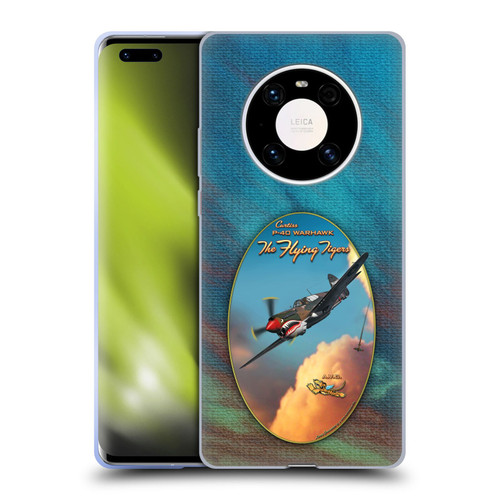 Larry Grossman Retro Collection P-40 Warhawk Flying Tiger Soft Gel Case for Huawei Mate 40 Pro 5G