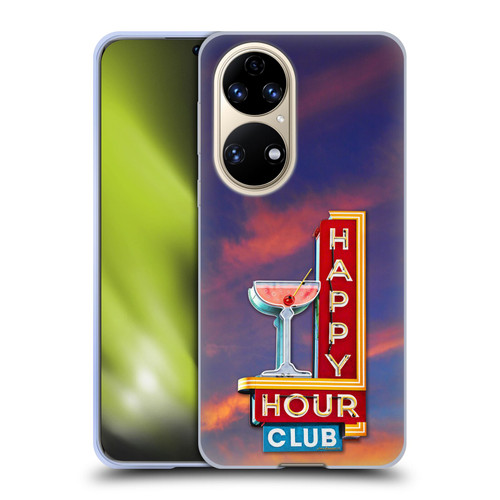Larry Grossman Retro Collection Happy Hour Club Soft Gel Case for Huawei P50