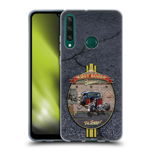 Larry Grossman Retro Collection Hot Rods Forever Soft Gel Case for Huawei Y6p