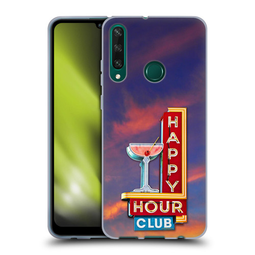 Larry Grossman Retro Collection Happy Hour Club Soft Gel Case for Huawei Y6p