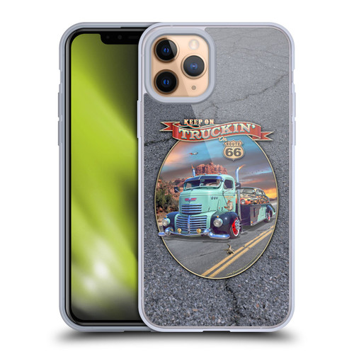 Larry Grossman Retro Collection Keep on Truckin' Rt. 66 Soft Gel Case for Apple iPhone 11 Pro