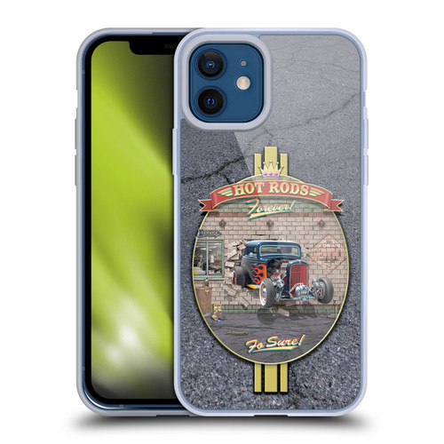 Larry Grossman Retro Collection Hot Rods Forever Soft Gel Case for Apple iPhone 12 / iPhone 12 Pro