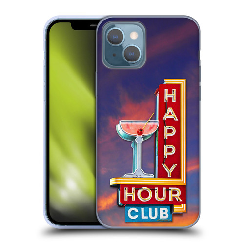 Larry Grossman Retro Collection Happy Hour Club Soft Gel Case for Apple iPhone 13