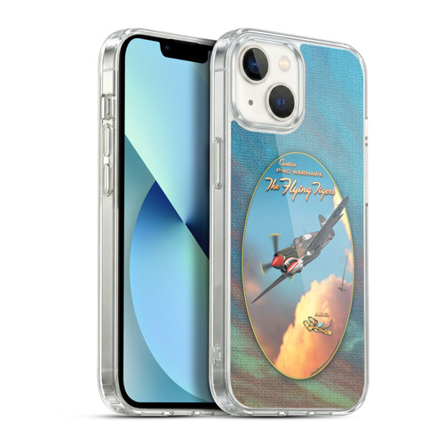 Larry Grossman Retro Collection P-40 Warhawk Flying Tiger Soft Gel Case for Apple iPhone 13