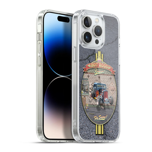 Larry Grossman Retro Collection Hot Rods Forever Soft Gel Case for Apple iPhone 13 Pro Max & MagSafe