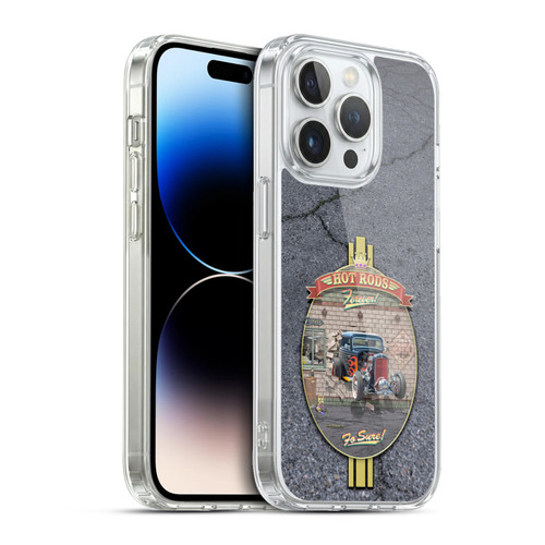 Larry Grossman Retro Collection Hot Rods Forever Soft Gel Case for Apple iPhone 13 Pro & MagSafe