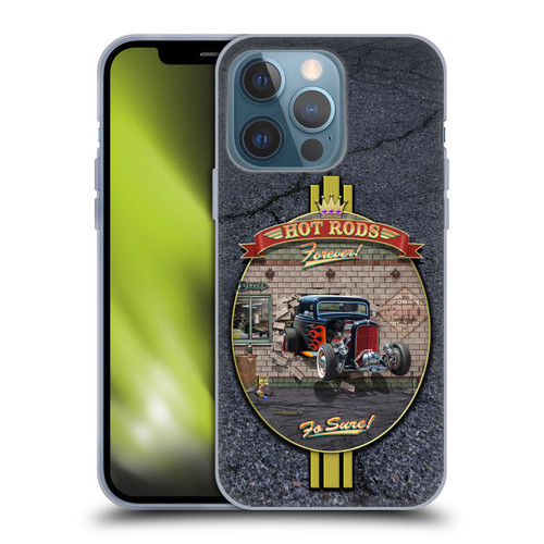 Larry Grossman Retro Collection Hot Rods Forever Soft Gel Case for Apple iPhone 13 Pro