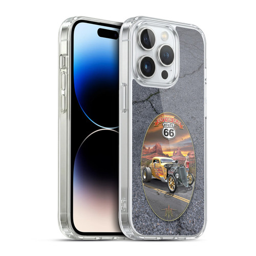Larry Grossman Retro Collection Route 66 Hot Rod Coupe Soft Gel Case for Apple iPhone 13 Pro & MagSafe