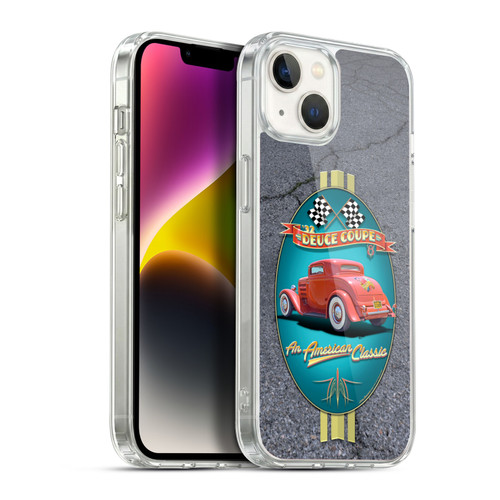 Larry Grossman Retro Collection Deuce Coupe Classic Soft Gel Case for Apple iPhone 14 Plus & MagSafe