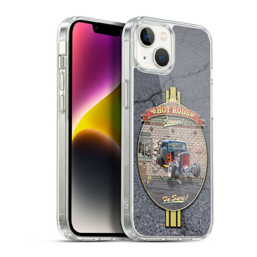 Larry Grossman Retro Collection Hot Rods Forever Soft Gel Case for Apple iPhone 14 Plus & MagSafe