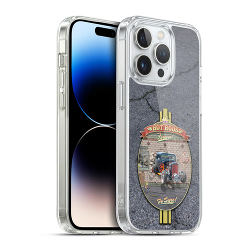 Larry Grossman Retro Collection Hot Rods Forever Soft Gel Case for Apple iPhone 14 Pro & MagSafe