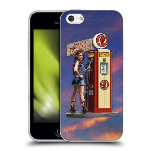 Larry Grossman Retro Collection Gasoline Girl Soft Gel Case for Apple iPhone 5c