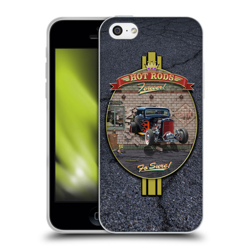 Larry Grossman Retro Collection Hot Rods Forever Soft Gel Case for Apple iPhone 5c