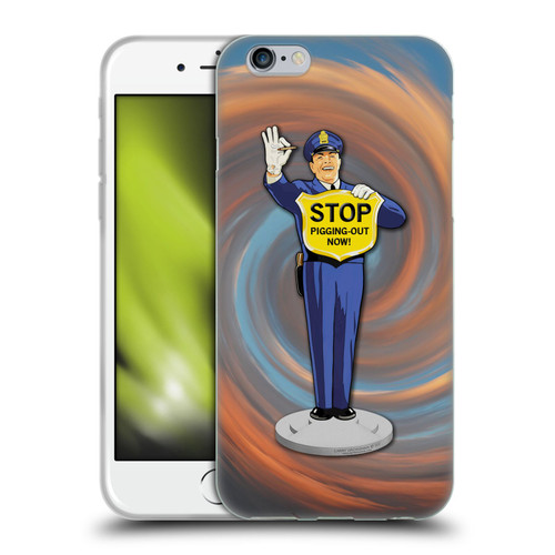 Larry Grossman Retro Collection Stop Pigging Out Soft Gel Case for Apple iPhone 6 / iPhone 6s