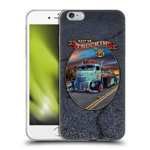 Larry Grossman Retro Collection Keep on Truckin' Rt. 66 Soft Gel Case for Apple iPhone 6 Plus / iPhone 6s Plus