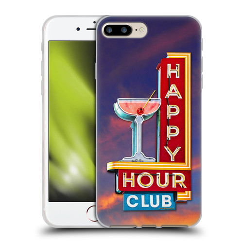 Larry Grossman Retro Collection Happy Hour Club Soft Gel Case for Apple iPhone 7 Plus / iPhone 8 Plus