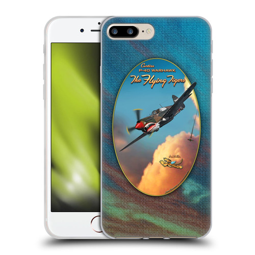 Larry Grossman Retro Collection P-40 Warhawk Flying Tiger Soft Gel Case for Apple iPhone 7 Plus / iPhone 8 Plus
