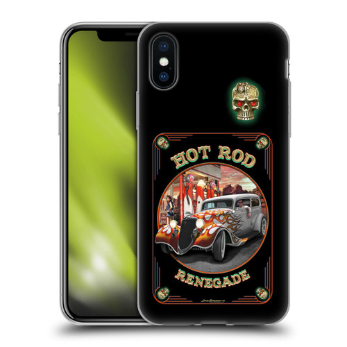Larry Grossman Retro Collection Hot Rod Renegade Soft Gel Case for Apple iPhone X / iPhone XS