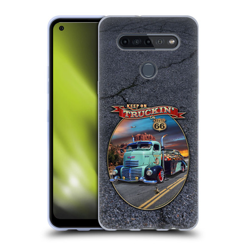 Larry Grossman Retro Collection Keep on Truckin' Rt. 66 Soft Gel Case for LG K51S